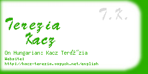 terezia kacz business card